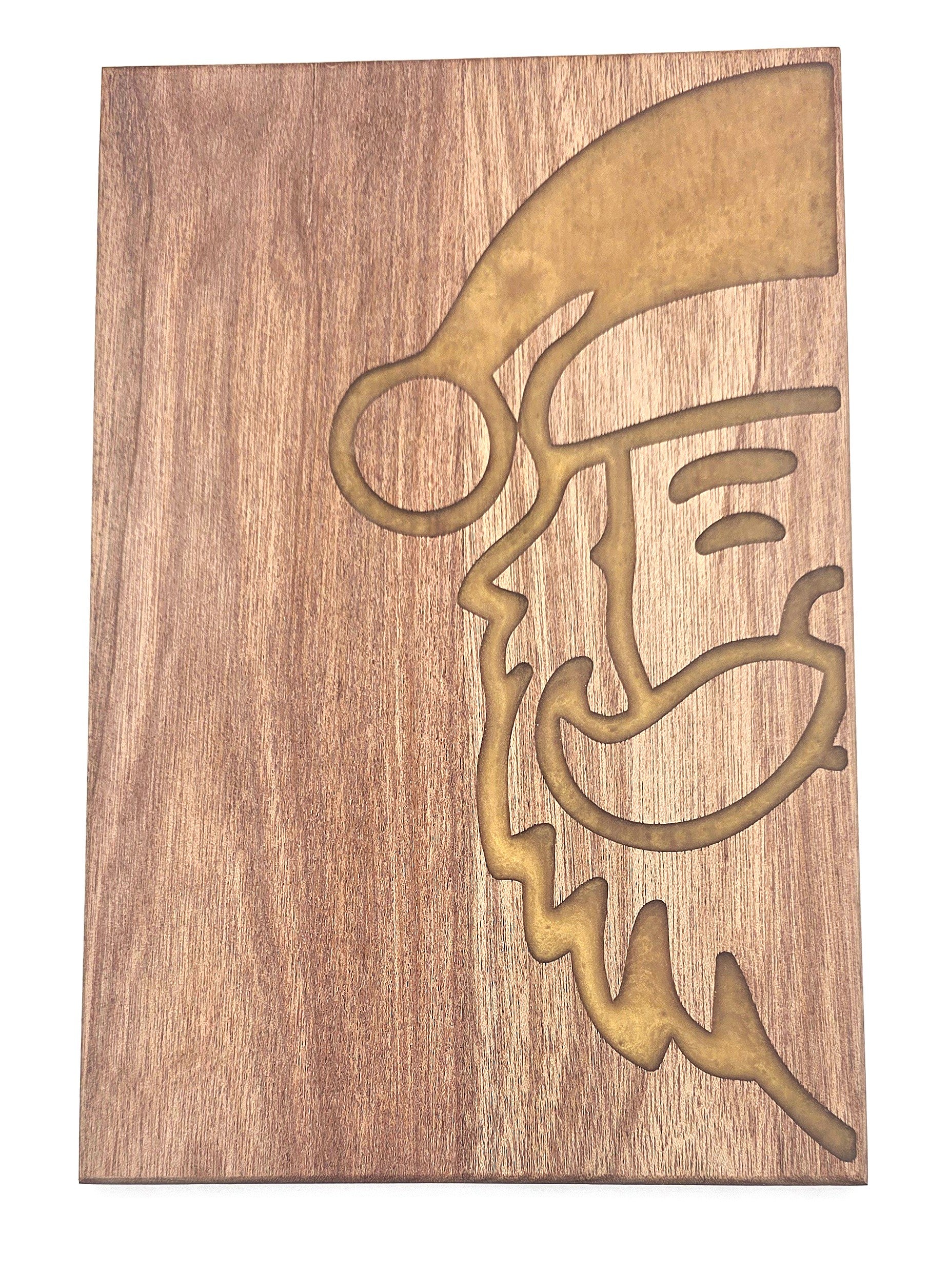 Meranti Santa Serving Board (Gold)