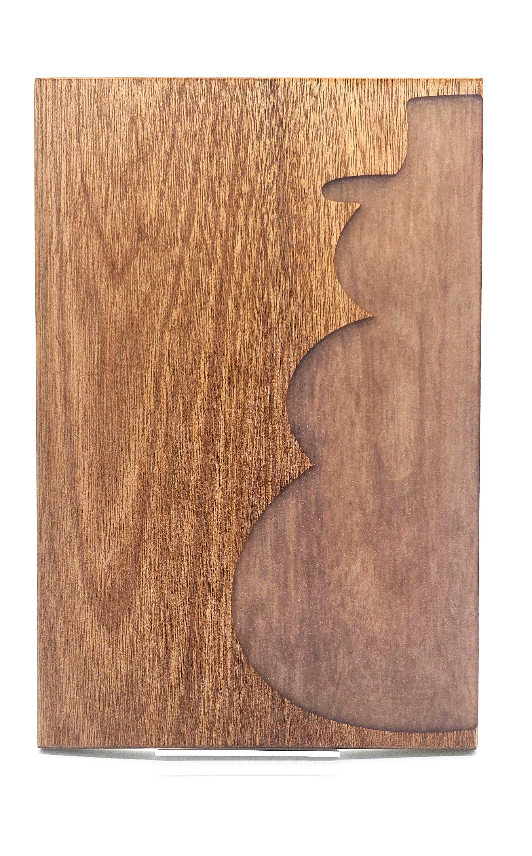 Meranti Snowman Serving Board