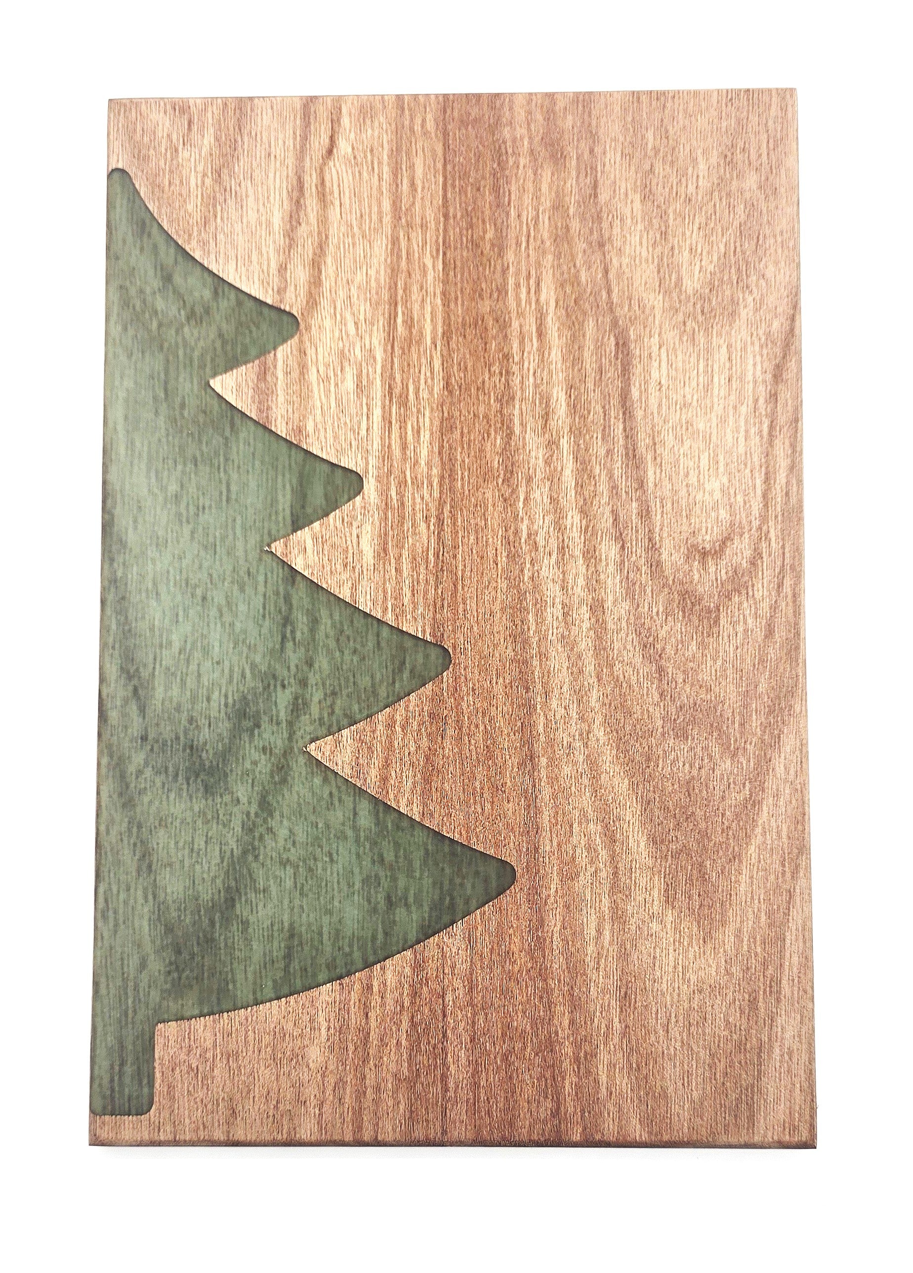 Meranti Christmas Tree Serving Board