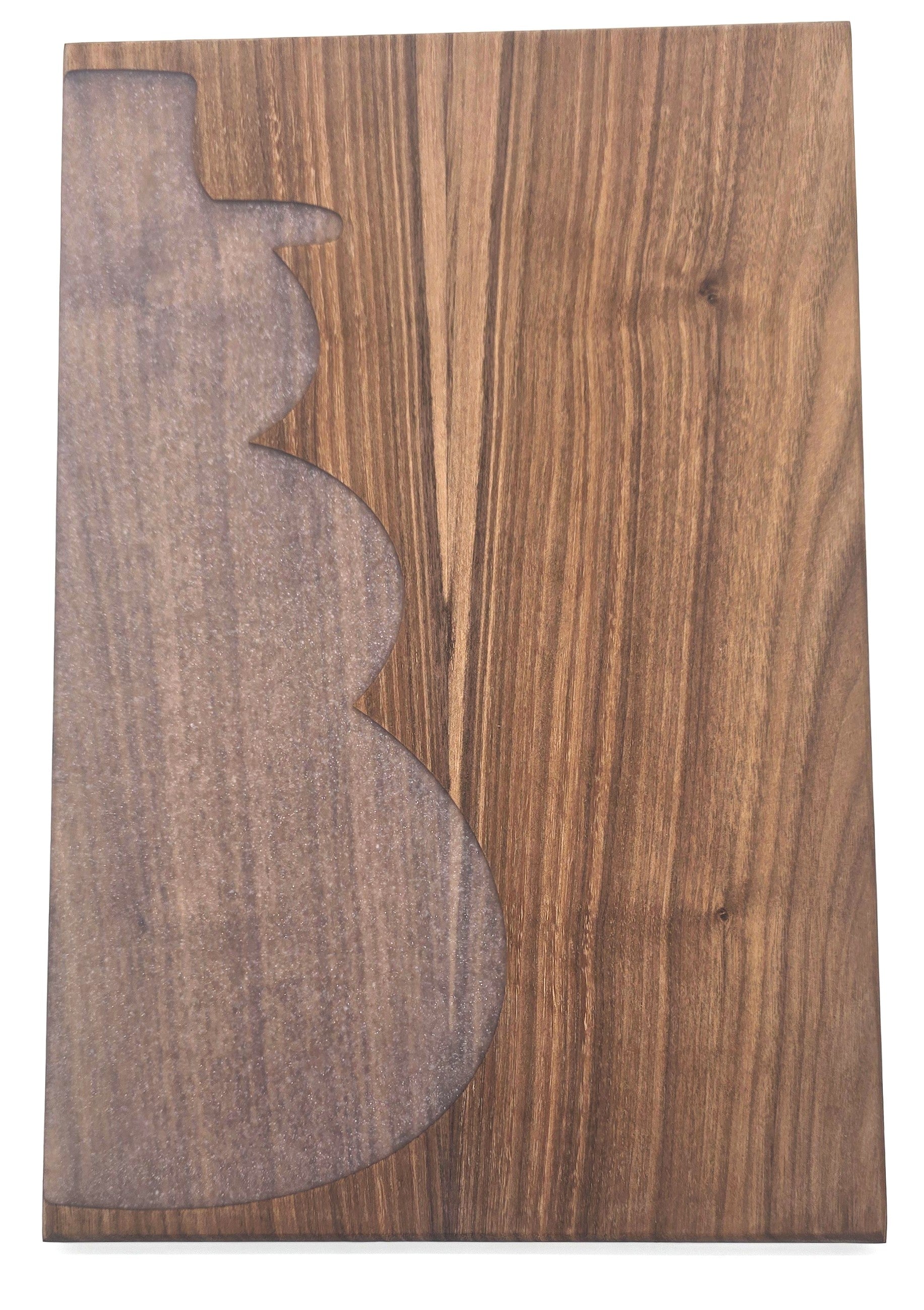Walnut Snowman Serving Board